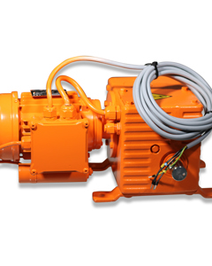 Winch motoEWA12 230V 50Hz 1.5A 150Nm 3.1rpm travel 6.5r=1400